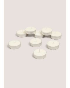 24 Pack Bergamot Tea Lights-White-One Size