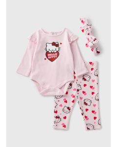 3 Pack Hello Kitty Girls Top & Legging Set