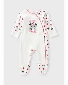 Disney Baby Minnie & Mickey Valentine Sleepsuit