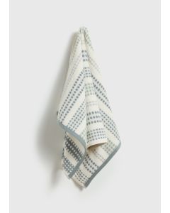 Spot Striped Jacquard Towel