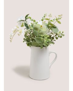 Flowers In A Jug-White-One Size