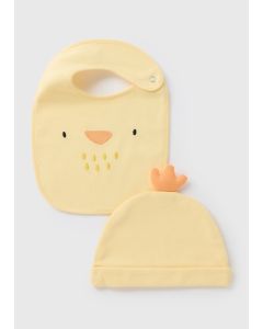 Baby Easter Chick Hat & Bib Set
