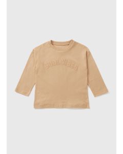 Boys Tan Cool Vibes Long Sleeve Top