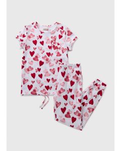 Be Mine Frill Sleeve Pyjama Set