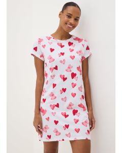 Hearts T-Shirt Nightie