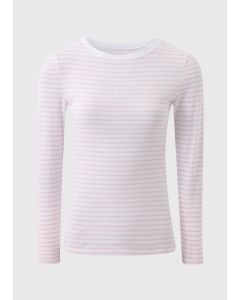 Fitted Long Sleeve Stripe Top