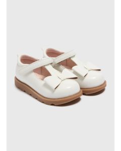 Girls Bow T Bar Shoes