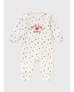 Baby Valentines Sleepsuit