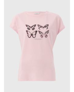 Butterfly & Slogan T-Shirt