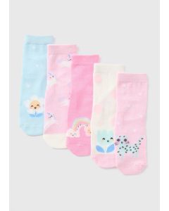 5 Pack Girls Pretty Socks