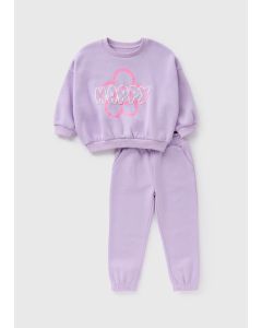 Girls Happy Sweatshirt & Jogging Bottoms