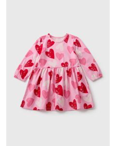 Girls Heart Valentines Dress