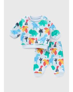 Baby Dino Sweatshirt & Jogging Bottom Set