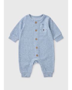 Baby Ribbed Bear Romper