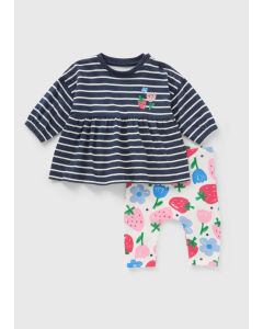 Baby Strawberry Top & Legging Set