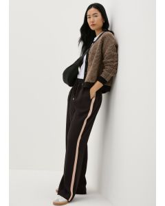 Et Vous Side Stripe Wide Leg Trousers