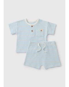 Baby Stripe Top & Shorts Set