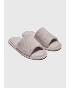 Ribbed Slider Slippers