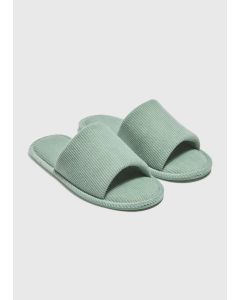 Ribbed Slider Slippers