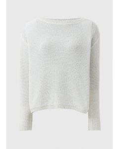 Sequin Boat Neck Jumper