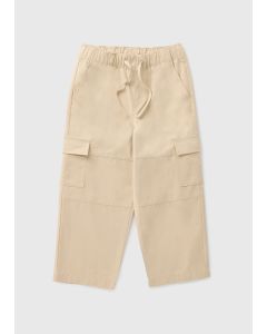 Boys Wide Leg Cargo Trousers