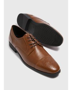 Faux Leather Brogue Shoes