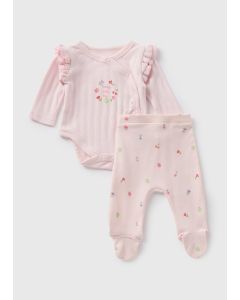 2 Piece Baby Fruit Pointelle Set