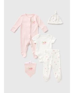 5 Piece Baby Fruit Layette Set