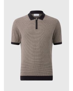 Textured Stripe Polo Shirt