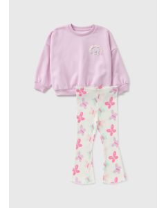 Girls Butterfly Sweatshirt & Legging Set