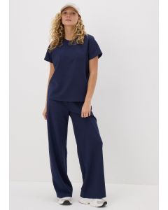 Waffle Wide Leg Trousers