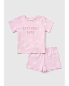 Girls Birthday Girl Pyjama Set