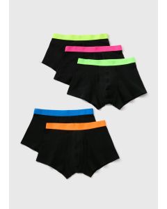 5 Pack Neon Waistband Hipsters