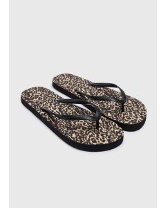 Leopard Flip Flops
