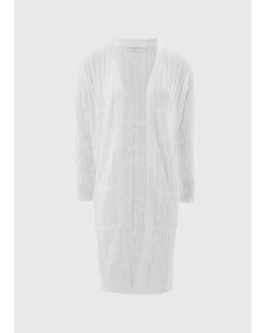 Longline Pointelle Cardigan