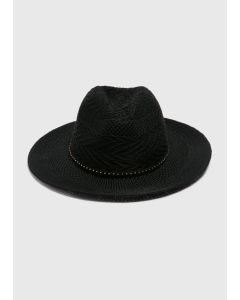 Crochet Trilby Hat-Gold-One Size
