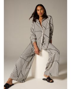 Et Vous Geo Stripe Co Ord Shirt