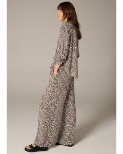 Et Vous Animal Spot Wide Leg Co Ord Trousers