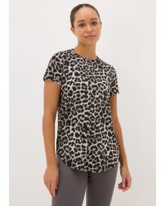 Souluxe Leopard Print Longline T-Shirt