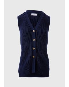 Ribbed Knit Waistcoat