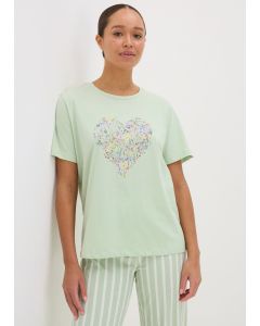 Floral Heart Pyjama T-Shirt