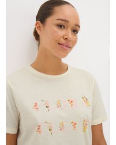 Floral Slogan Pyjama Top