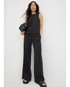 Pin Stripe Co Ord Wide Leg Trousers