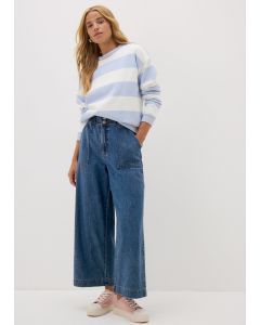 Cropped Wide Leg Jeans