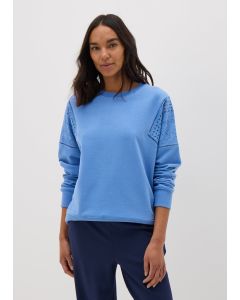 Broderie Anglaise Detail Sweatshirt