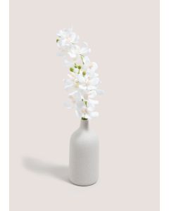 Orchid In Glass Bottle-White-One Size