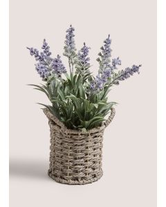 Lavender In Mini Basket-Purple-One Size