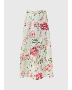 Floral Textured Midaxi Skirt