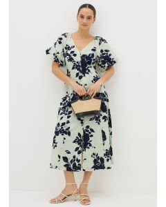 Floral Broderie Anglaise Midi Tea Dress