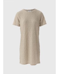 Textured T-Shirt Mini Dress